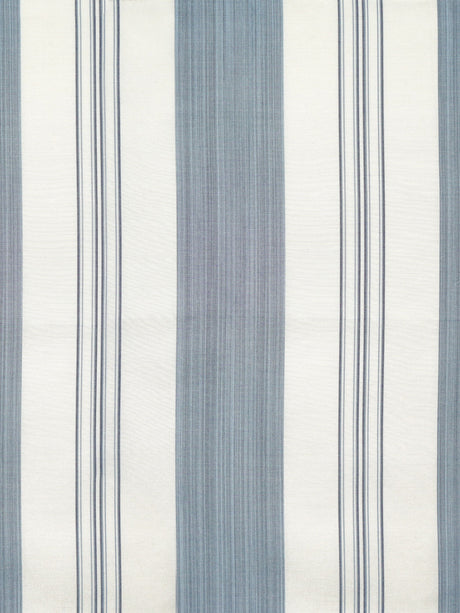 Scalamandre SC 000226982 INDIGO ASTOR STRIPE Fabric - Eade's Wallpaper