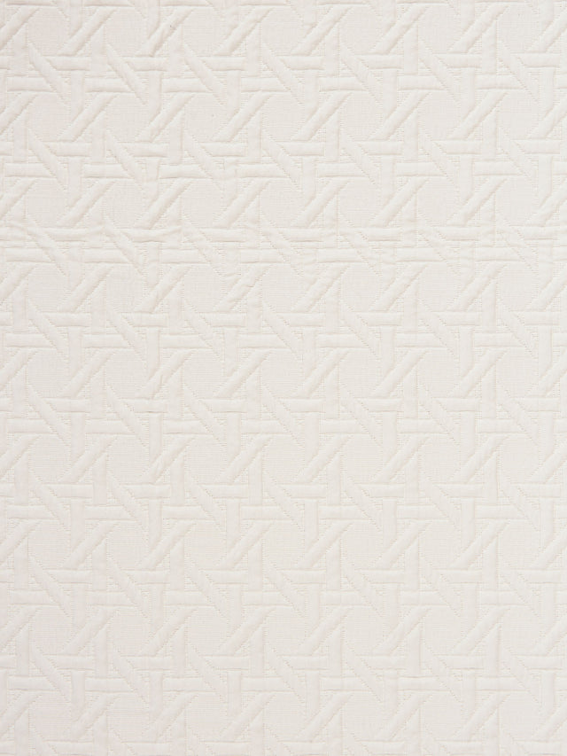 Scalamandre SC 000227008 IVORY CANESTRO MATELASSE Fabric - Eade's Wallpaper