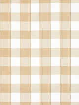 Scalamandre SC 000227024 FLAX CHELSEA CHECK Fabric - Eade's Wallpaper