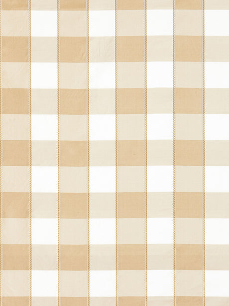 Scalamandre SC 000227024 FLAX CHELSEA CHECK Fabric - Eade's Wallpaper