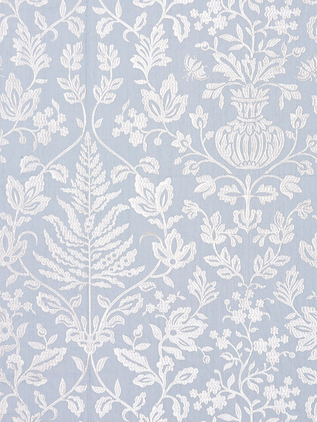 Scalamandre SC 000227032 SKY SHALIMAR EMBROIDERY Fabric - Eade's Wallpaper