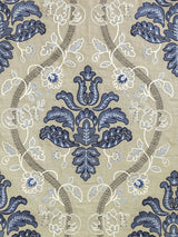 Scalamandre SC 000227033 PORCELAIN ISABELLA EMBROIDERY Fabric - Eade's Wallpaper