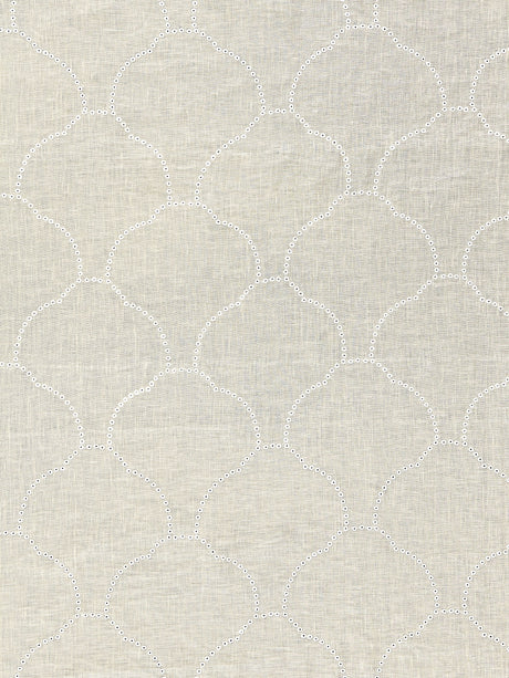 Scalamandre SC 000227038 FLAX COQUILLE SHEER Fabric - Eade's Wallpaper