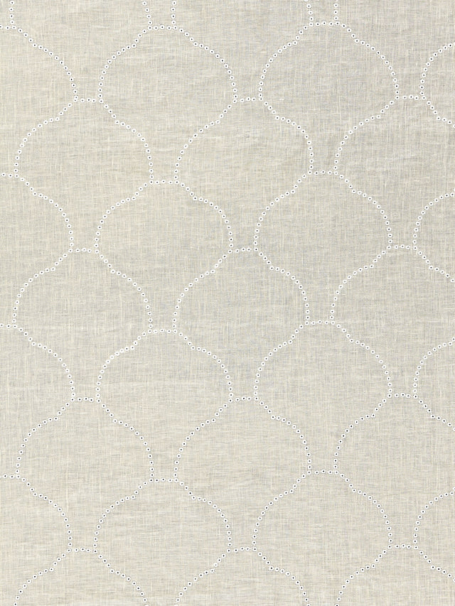 Scalamandre SC 000227038 FLAX COQUILLE SHEER Fabric - Eade's Wallpaper