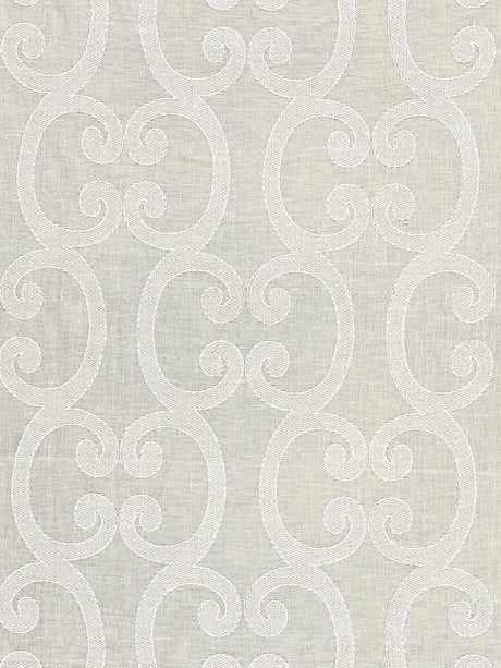 Scalamandre SC 000227040 CHAMPAGNE ORNAMENTO SHEER Fabric - Eade's Wallpaper