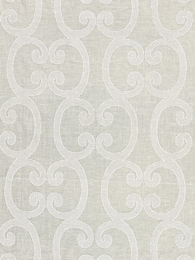 Scalamandre SC 000227040 CHAMPAGNE ORNAMENTO SHEER Fabric - Eade's Wallpaper