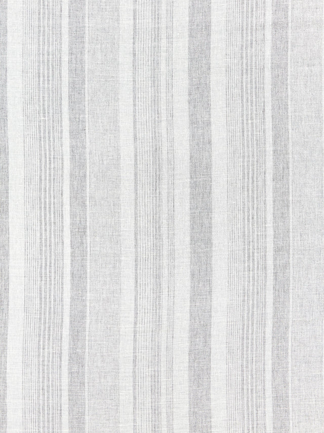 Scalamandre SC 000227046 FOG MONTAUK STRIPE SHEER Fabric - Eade's Wallpaper