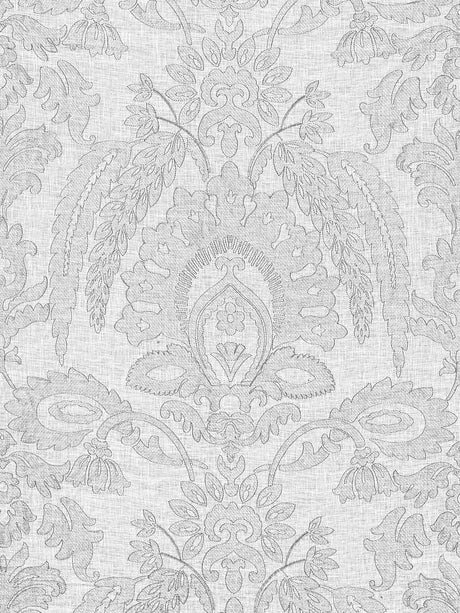 Scalamandre SC 000227053 HAZE LIA DAMASK SHEER Fabric - Eade's Wallpaper