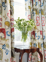 Scalamandre SC 000227071 BLOOM WILLOWOOD EMBROIDERY Fabric - Eade's Wallpaper