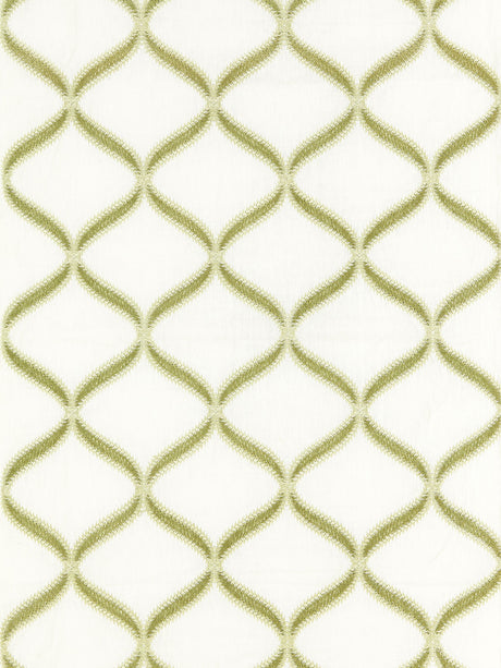 Scalamandre SC 000227074 FERN RONDURE EMBROIDERY Fabric - Eade's Wallpaper