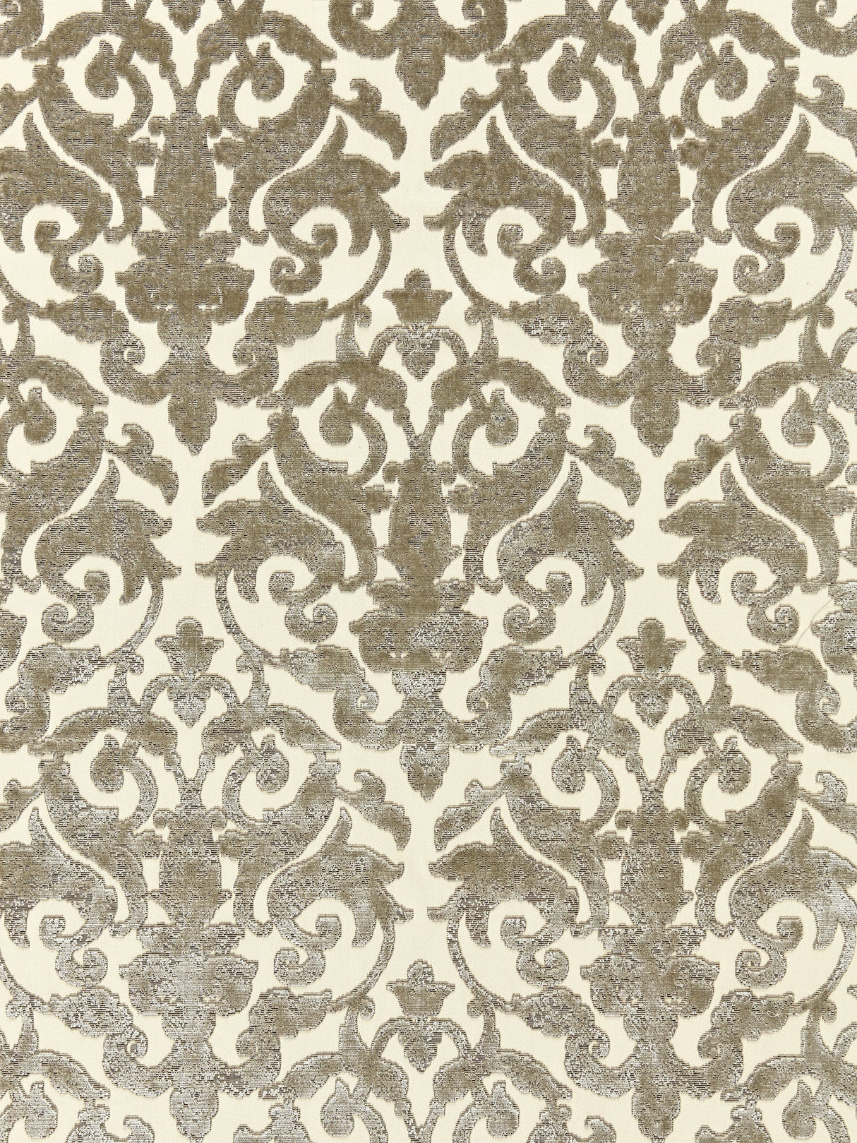 Scalamandre SC 000227078 PEWTER VENEZIA SILK VELVET Fabric - Eade's Wallpaper