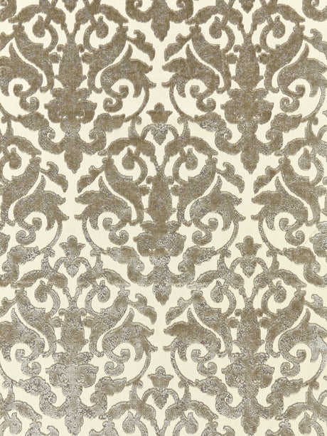 Scalamandre SC 000227078 PEWTER VENEZIA SILK VELVET Fabric - Eade's Wallpaper