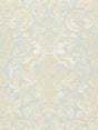 Scalamandre SC 000227086 AQUAMARINE ELIZABETH DAMASK EMBROIDERY Fabric - Eade's Wallpaper