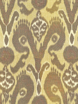 Scalamandre SC 000227097 SPICE BUKHARA SILK IKAT Fabric - Eade's Wallpaper