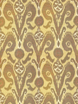 Scalamandre SC 000227097 SPICE BUKHARA SILK IKAT Fabric - Eade's Wallpaper
