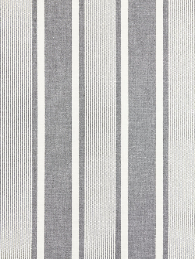 Scalamandre SC 000227111 ZINC WELLFLEET STRIPE Fabric - Eade's Wallpaper