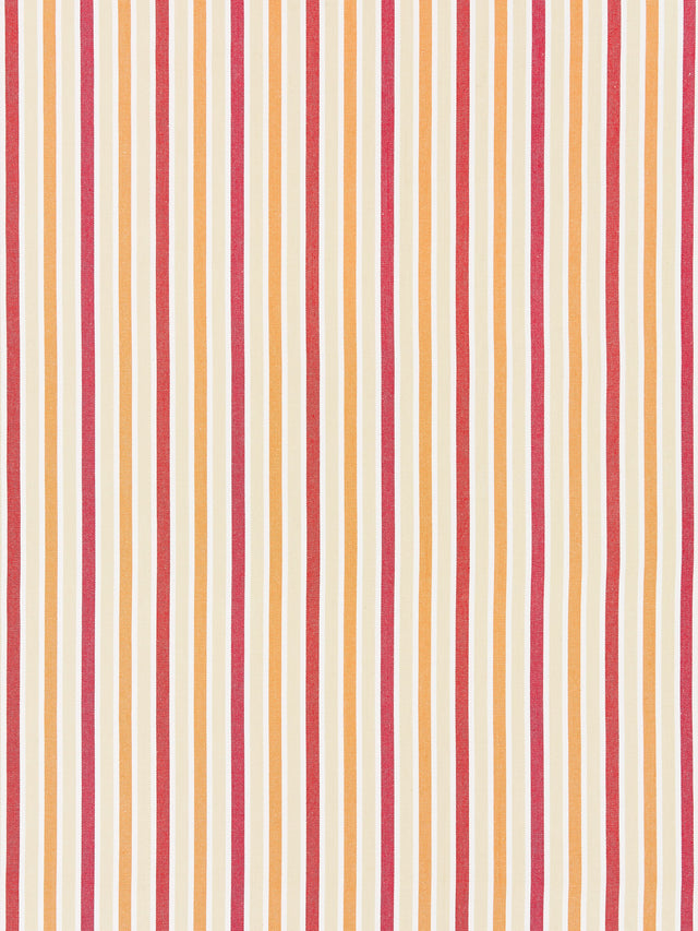 Scalamandre SC 000227114 CORAL LEEDS COTTON STRIPE Fabric - Eade's Wallpaper