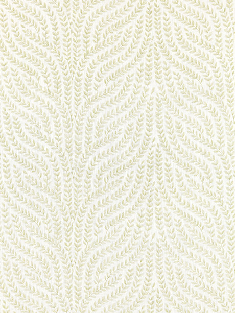 Scalamandre SC 000227125 CELERY WILLOW VINE EMBROIDERY Fabric - Eade's Wallpaper