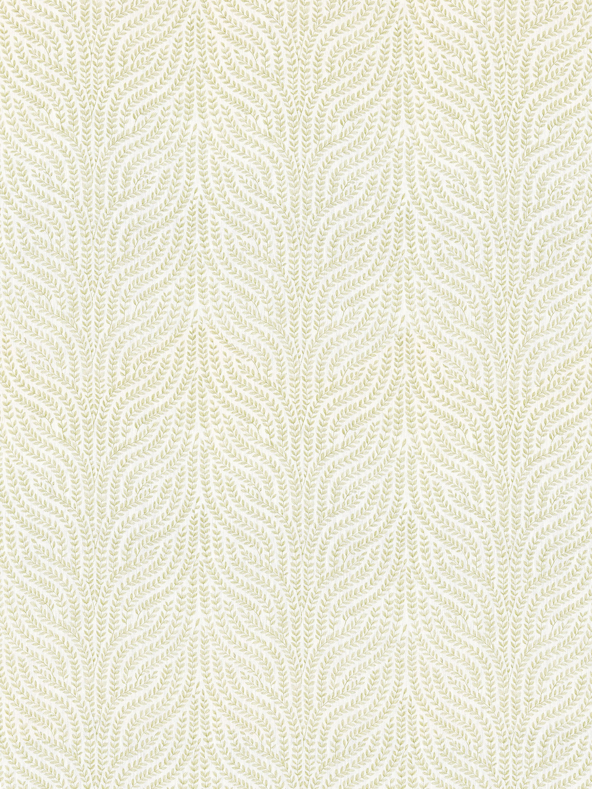 Scalamandre SC 000227125 CELERY WILLOW VINE EMBROIDERY Fabric - Eade's Wallpaper