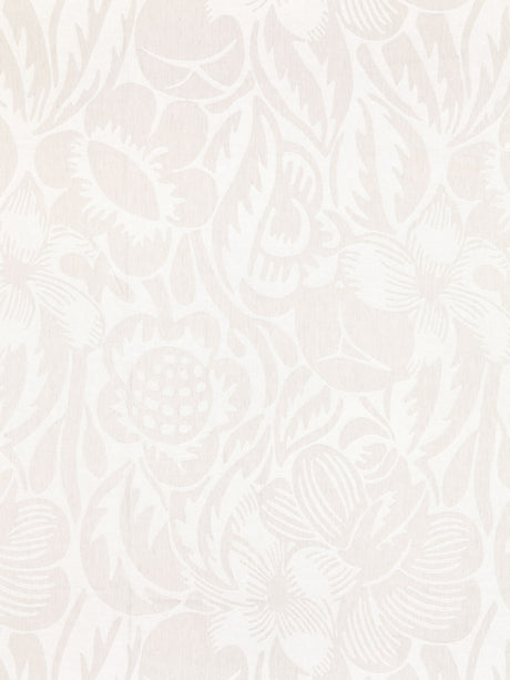 Scalamandre SC 000227131 PEARL GREY DECO FLOWER Fabric - Eade's Wallpaper