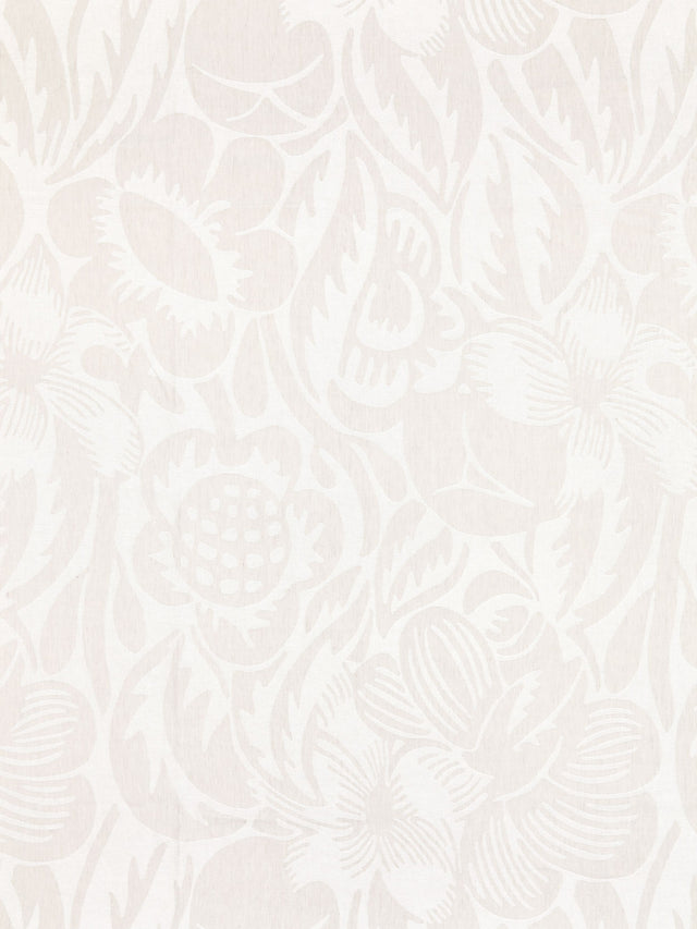 Scalamandre SC 000227131 PEARL GREY DECO FLOWER Fabric - Eade's Wallpaper