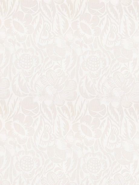 Scalamandre SC 000227131 PEARL GREY DECO FLOWER Fabric - Eade's Wallpaper