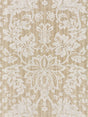 Scalamandre SC 000227136 FLAX METALLINE DAMASK Fabric - Eade's Wallpaper