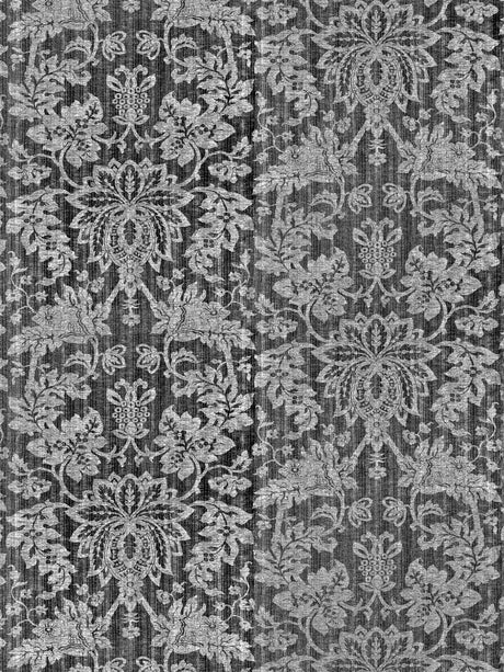 Scalamandre SC 000227136 FLAX METALLINE DAMASK Fabric - Eade's Wallpaper