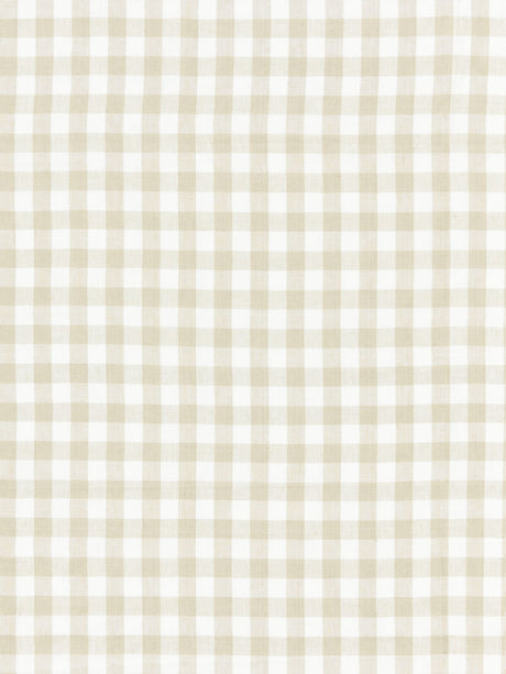 Scalamandre SC 000227166 FLAX SWEDISH LINEN CHECK Fabric - Eade's Wallpaper