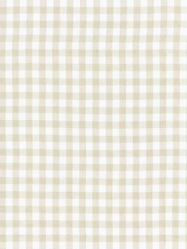 Scalamandre SC 000227166 FLAX SWEDISH LINEN CHECK Fabric - Eade's Wallpaper