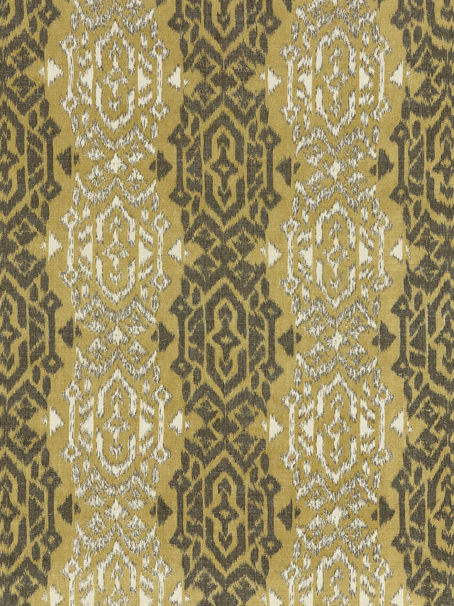 Scalamandre SC 000227167 GOLDEN WHEAT SUMATRA IKAT WEAVE Fabric - Eade's Wallpaper