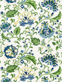 Scalamandre SC 000227173 JARDIN DELPHINE EMBROIDERY Fabric - Eade's Wallpaper
