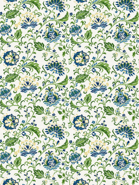 Scalamandre SC 000227173 JARDIN DELPHINE EMBROIDERY Fabric - Eade's Wallpaper