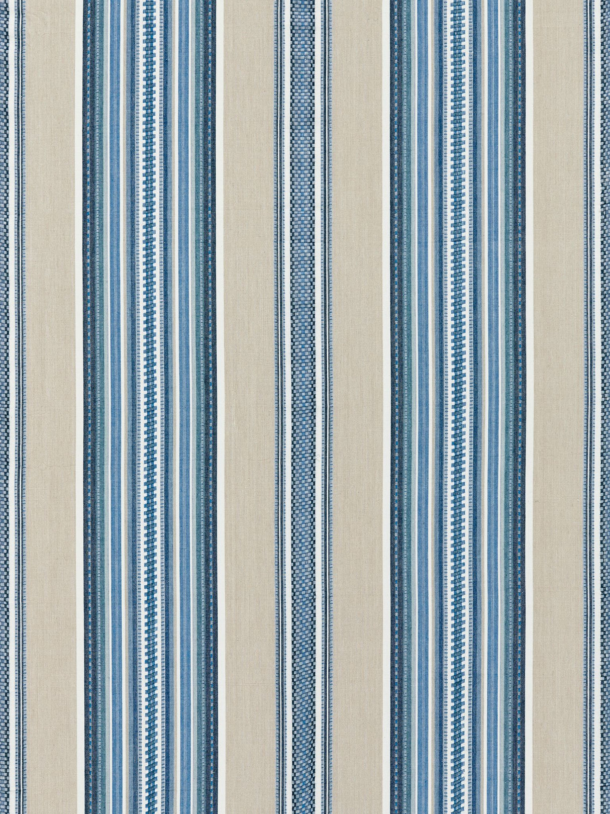 Scalamandre SC 000227180 CHAMBRAY CYRUS COTTON STRIPE Fabric - Eade's Wallpaper