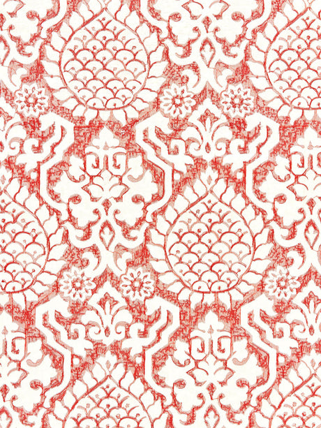 Scalamandre SC 000227217 CORAL SURAT EMBROIDERY Fabric - Eade's Wallpaper
