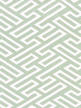 Scalamandre SC 000227218 EUCALYPTUS CANTON FRET APPLIQUE Fabric - Eade's Wallpaper