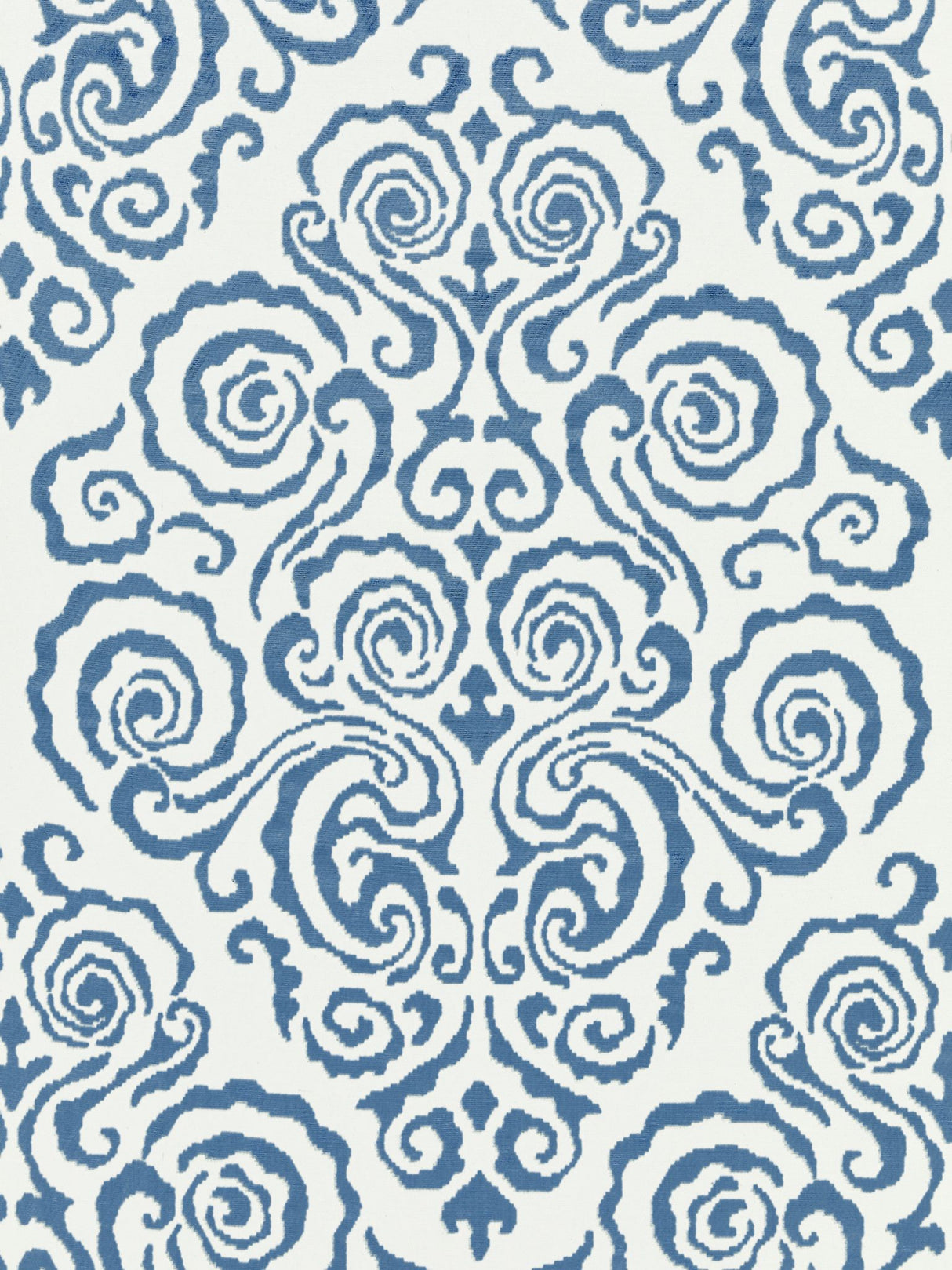 Scalamandre SC 000227219 MORNING GLORY CIRRUS VELVET DAMASK Fabric - Eade's Wallpaper