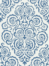 Scalamandre SC 000227219 MORNING GLORY CIRRUS VELVET DAMASK Fabric - Eade's Wallpaper