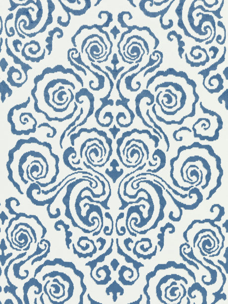 Scalamandre SC 000227219 MORNING GLORY CIRRUS VELVET DAMASK Fabric - Eade's Wallpaper