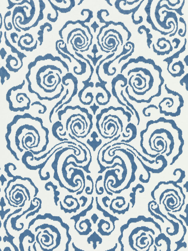 Scalamandre SC 000227219 MORNING GLORY CIRRUS VELVET DAMASK Fabric - Eade's Wallpaper