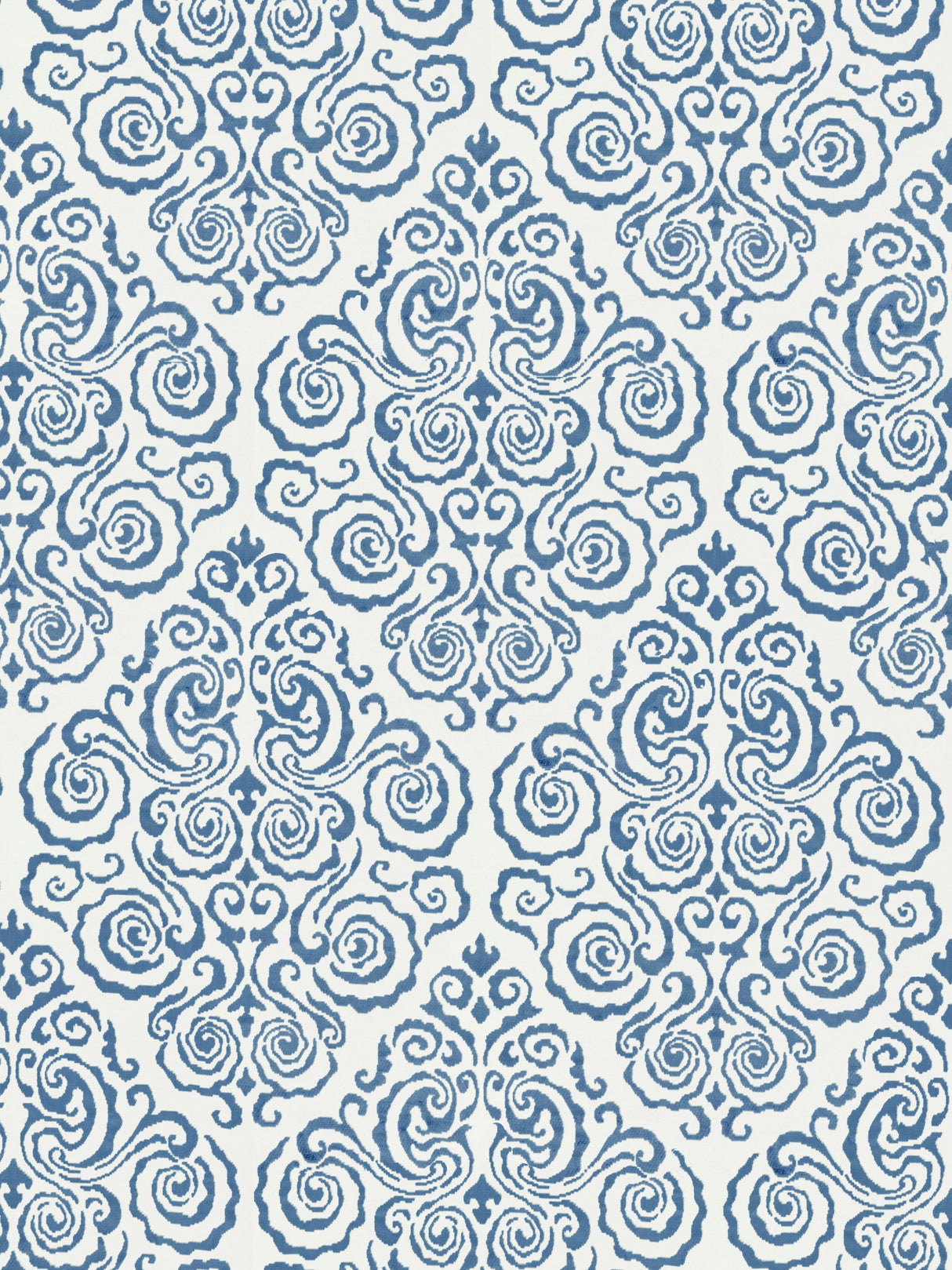 Scalamandre SC 000227219 MORNING GLORY CIRRUS VELVET DAMASK Fabric - Eade's Wallpaper