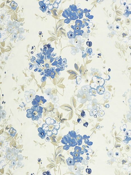 Scalamandre SC 000227224 MORNING GLORY ANTONELLA LAMPAS Fabric - Eade's Wallpaper