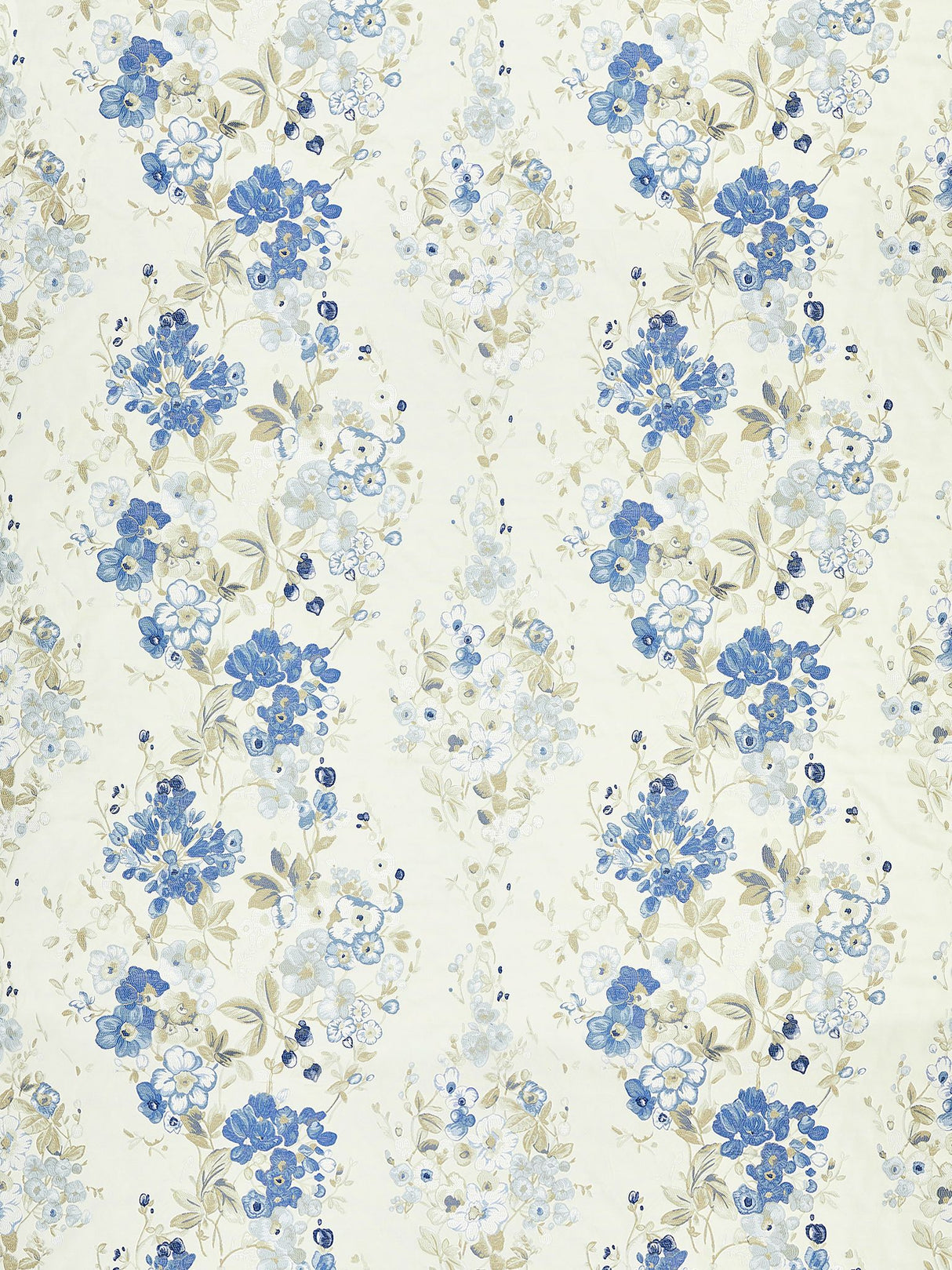 Scalamandre SC 000227224 MORNING GLORY ANTONELLA LAMPAS Fabric - Eade's Wallpaper