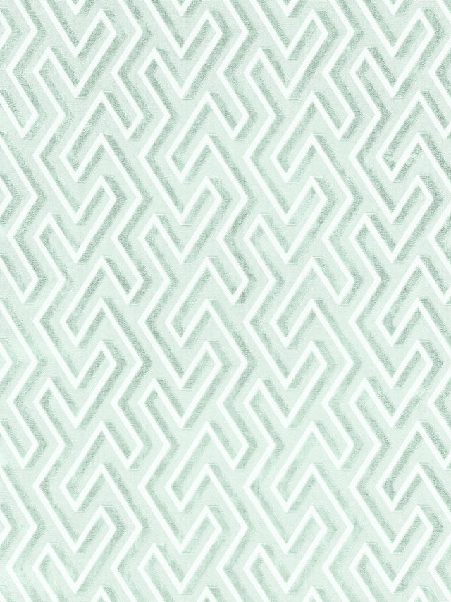 Scalamandre SC 000227237 HARBOR MAZE VELVET Fabric - Eade's Wallpaper