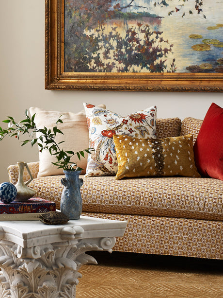 Scalamandre SC 000227324 BUTTER PECAN PARLOR VELVET Fabric - Eade's Wallpaper