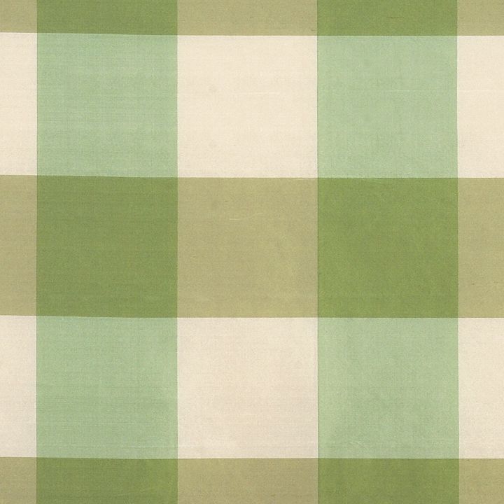Scalamandre SC 000236291 GREEN & IVORY WOODLAND CHECK Fabric - Eade's Wallpaper
