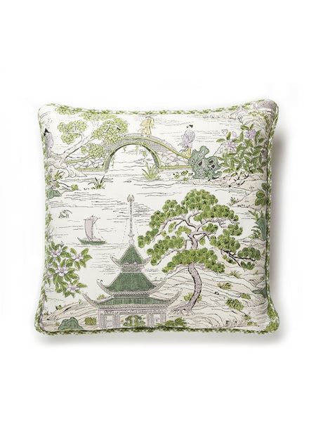 Scalamandre SC 0002SATOPILL SATOMI HAND BLOCK PRINT PILLOW -