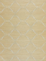 Scalamandre SC 0002WP88383 PAPYRUS MONROE EMBROIDERED GRASSCLOTH WALLPAPER - Eade's Wallpaper
