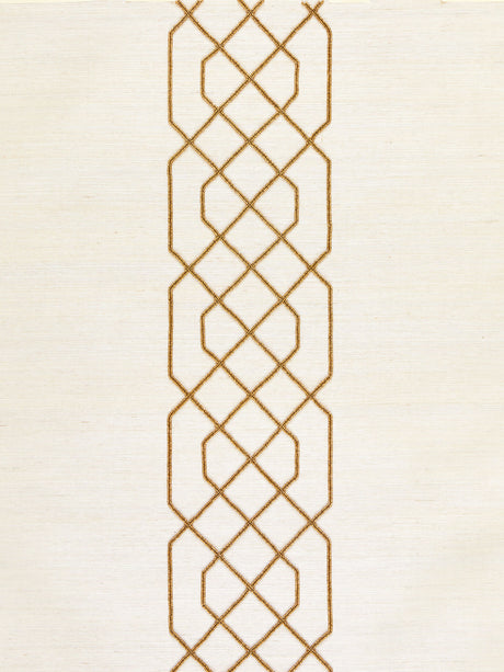 Scalamandre SC 0002WP88385 BURNISHED GOLD ADELAIDE BEADED SISAL WALLPAPER - Eade's Wallpaper