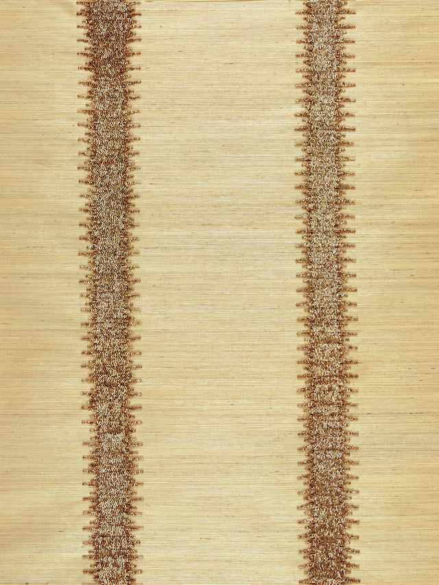 Scalamandre SC 0002WP88386 BURNISHED GOLD VERONICA BEADED GRASSCLOTH WALLPAPER - Eade's Wallpaper